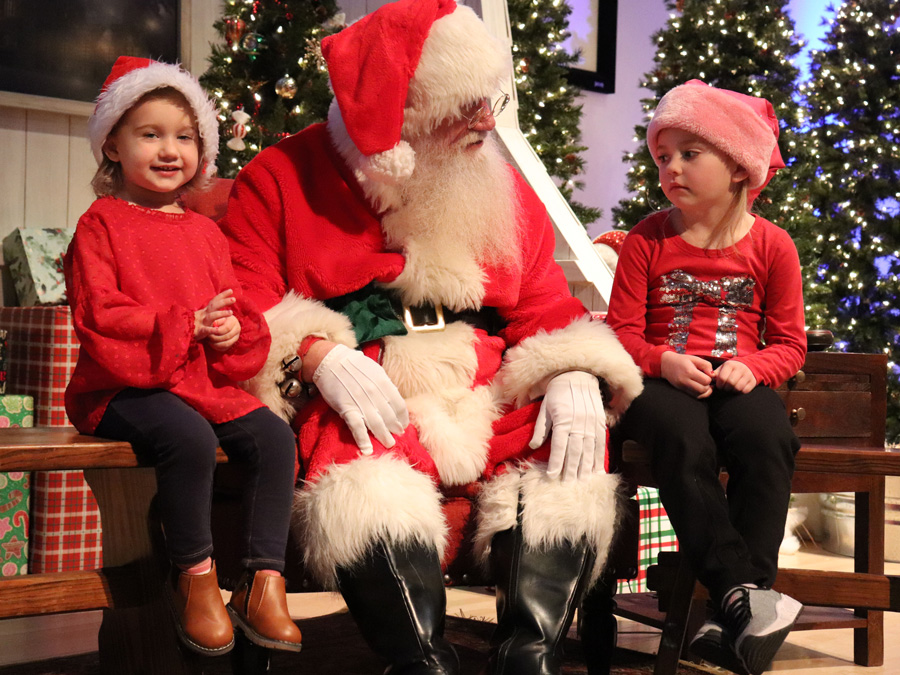 Santa with kids