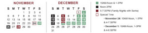 Santa calendar
