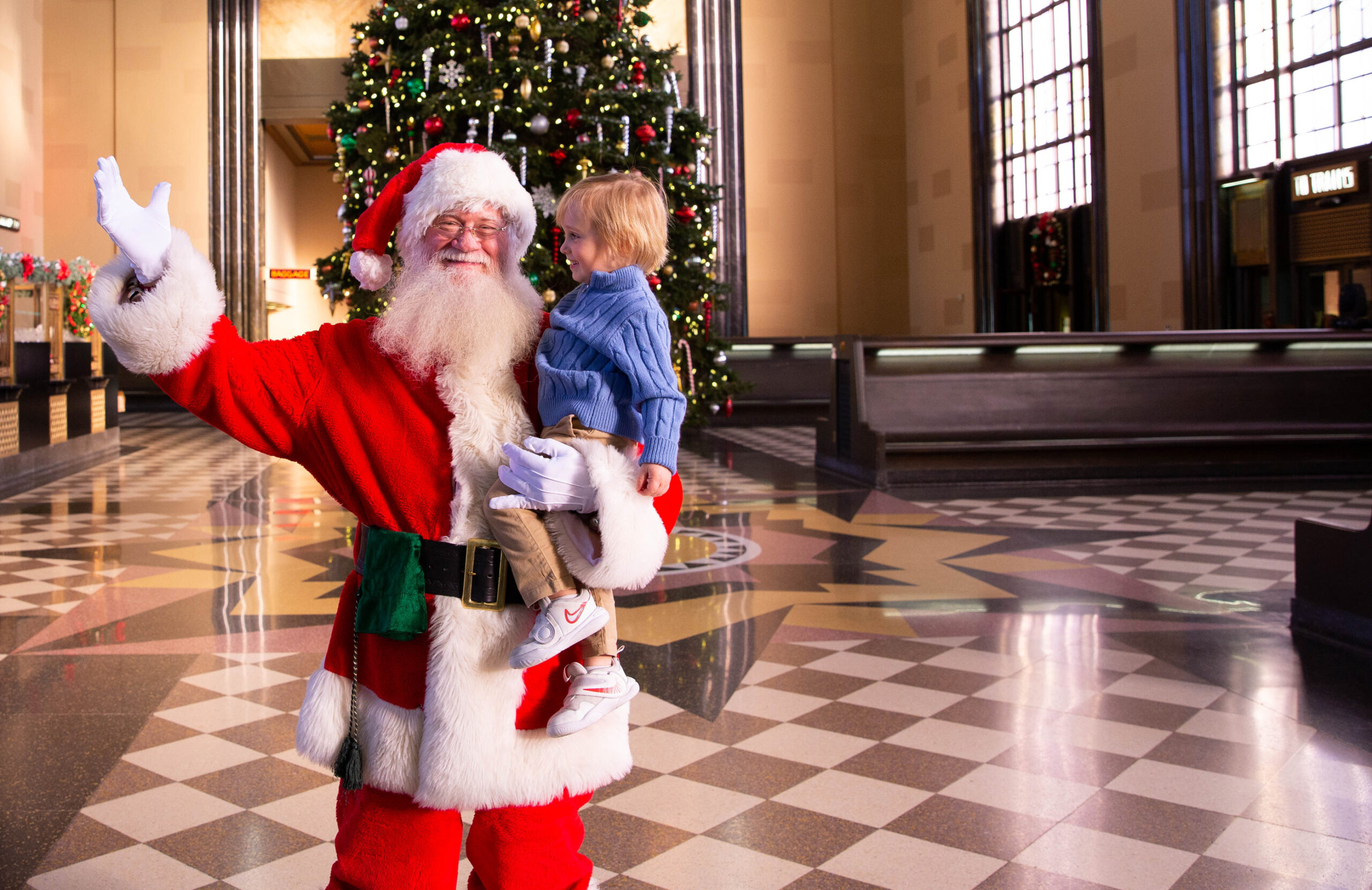 Santa in Great Hall