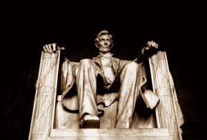 The iconic 'Statue of Abraham Lincoln' is at the Lincoln Memorial Center In Washington, DC, USA