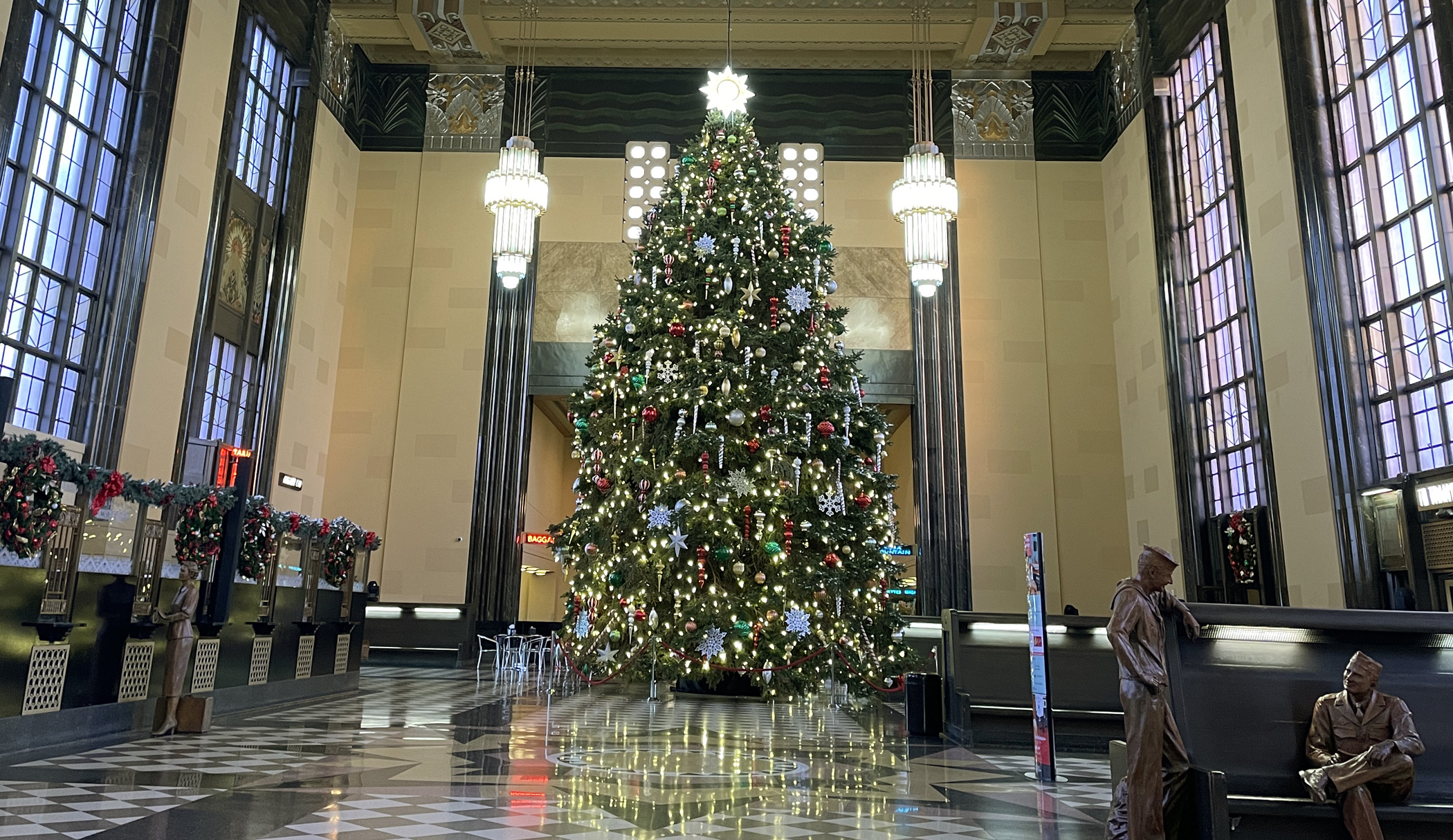 Christmas tree in the Great Hall