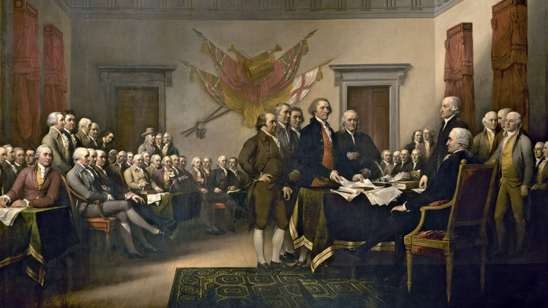 Declaration of Independence painting