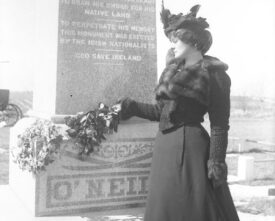 Woman with flowers