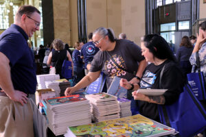 Guests interact at Teachers' Night
